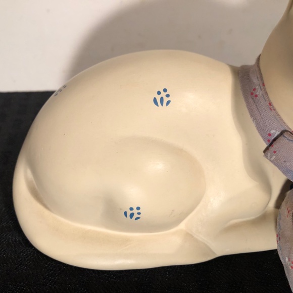 Vtg Flambro speckled beige ceramic cat - Picture 13 of 13